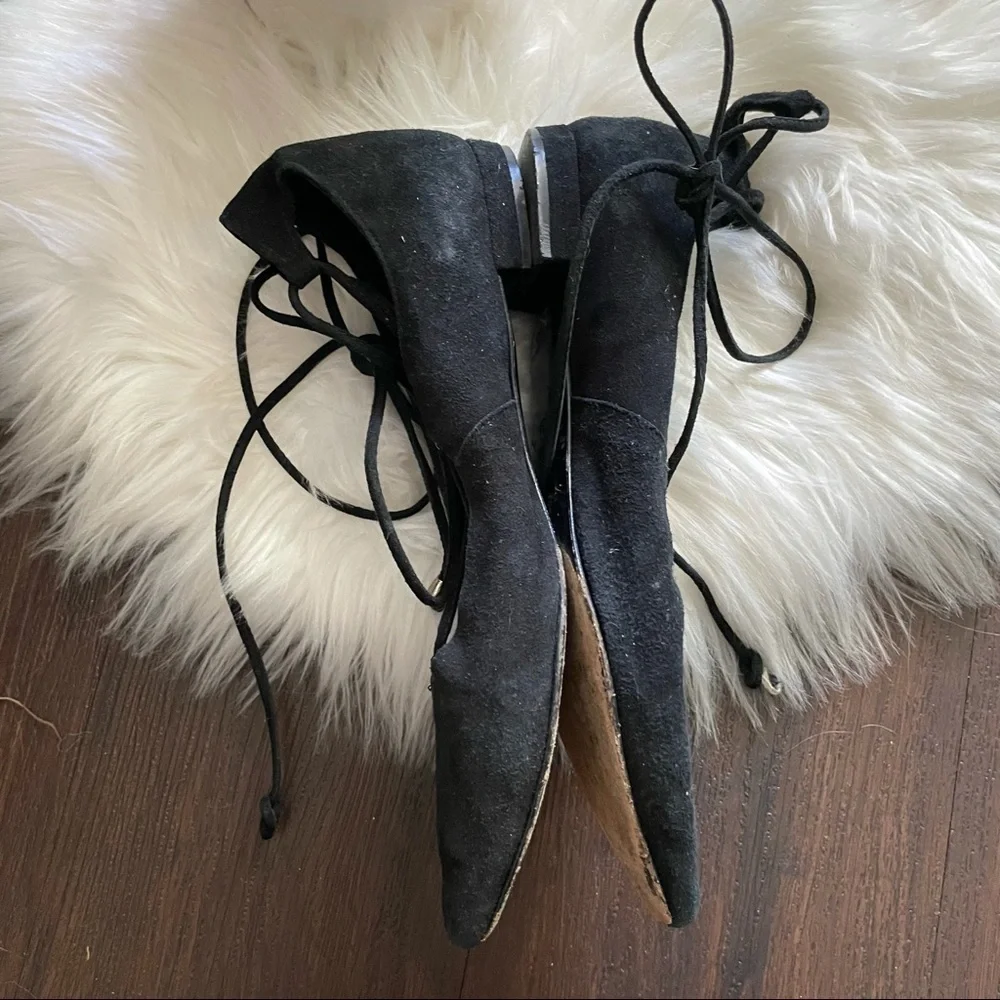 Gianna Lamberti black Suede Lace up flats